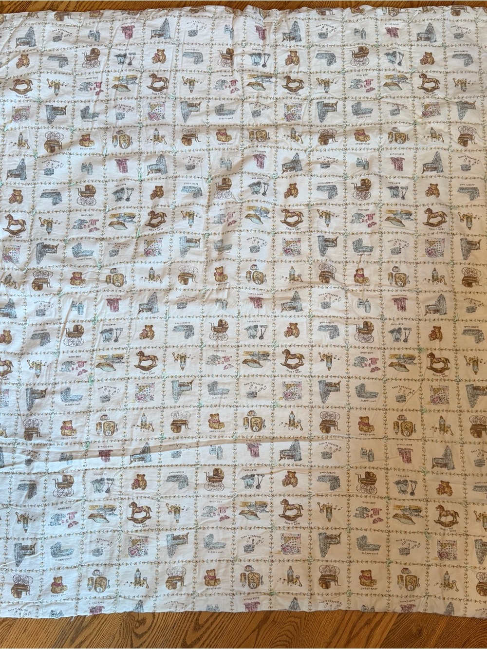 Unisex Vintage Crib/Toddler Blanket